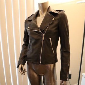 LTH JKT Black Biker Moto Leather Jacket NWT